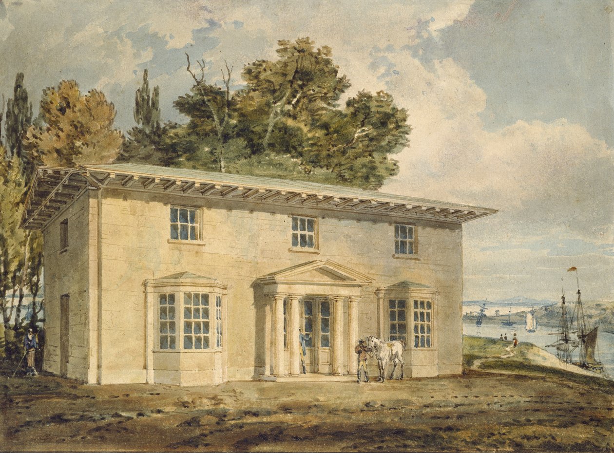 De Penrhyn Arms in Port Penrhyn, ca. 1797 - 1798 door Joseph Mallord William Turner