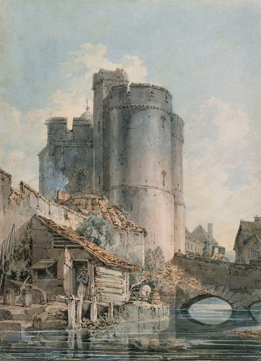 De West Gate, Canterbury, Kent door Joseph Mallord William Turner