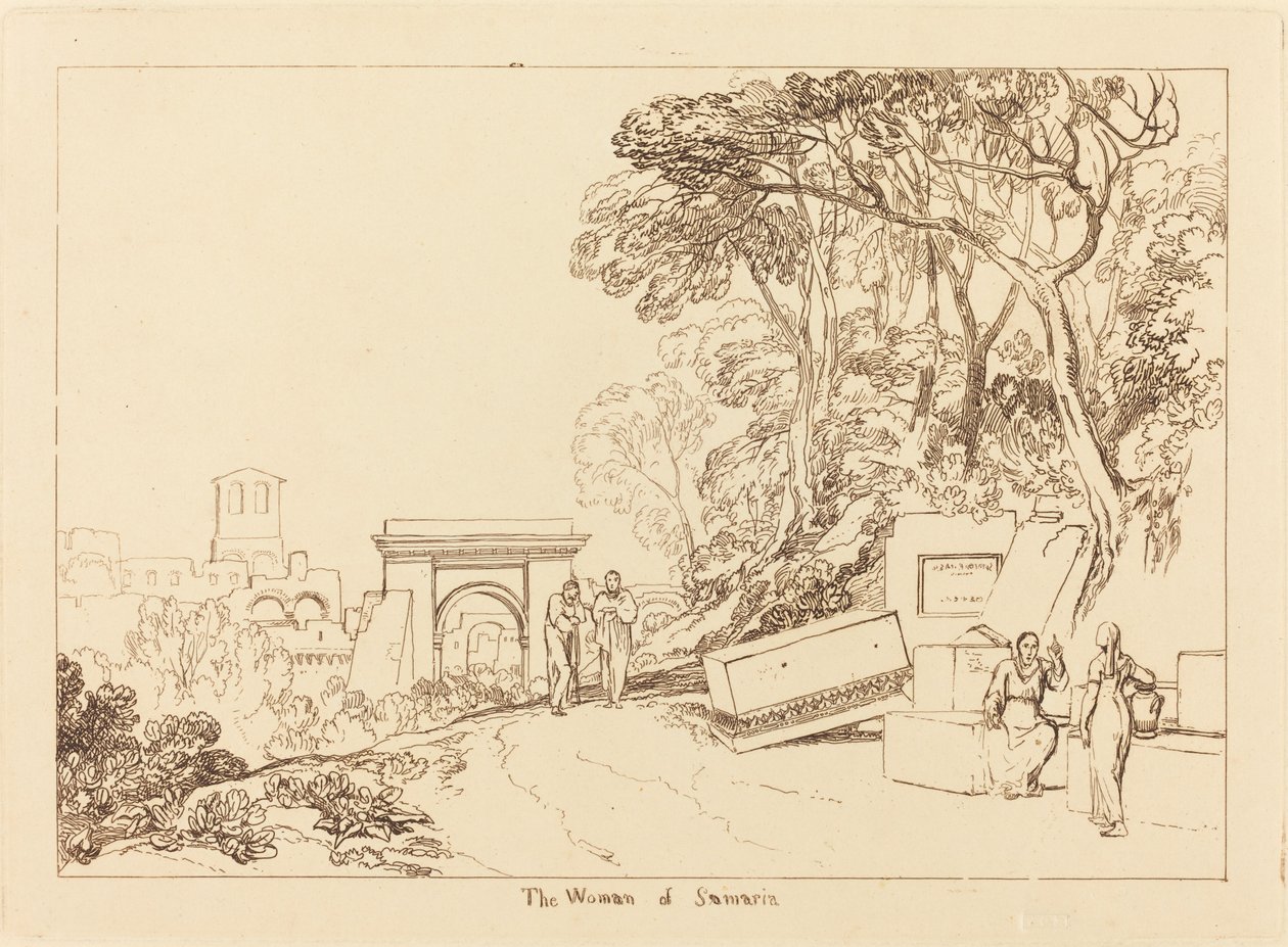De vrouw van Samaria door Joseph Mallord William Turner