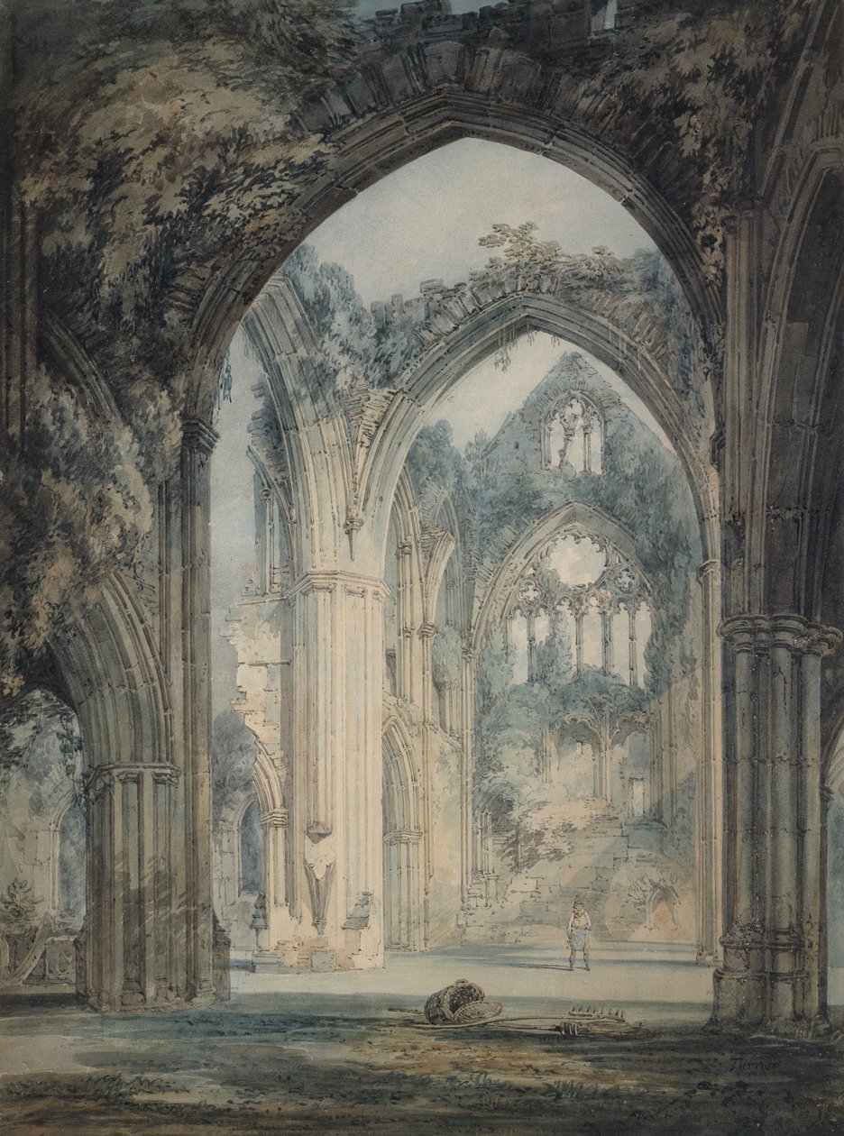 Transept van Tintern Abbey, Monmouthshire, c.1794 door Joseph Mallord William Turner