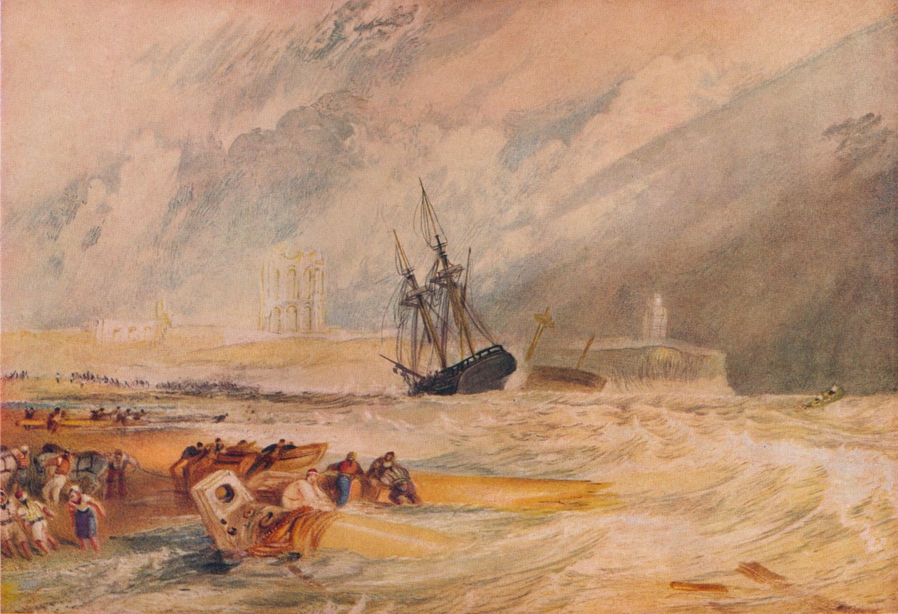 Tynemouth, begin 19e eeuw, 1930 door Joseph Mallord William Turner