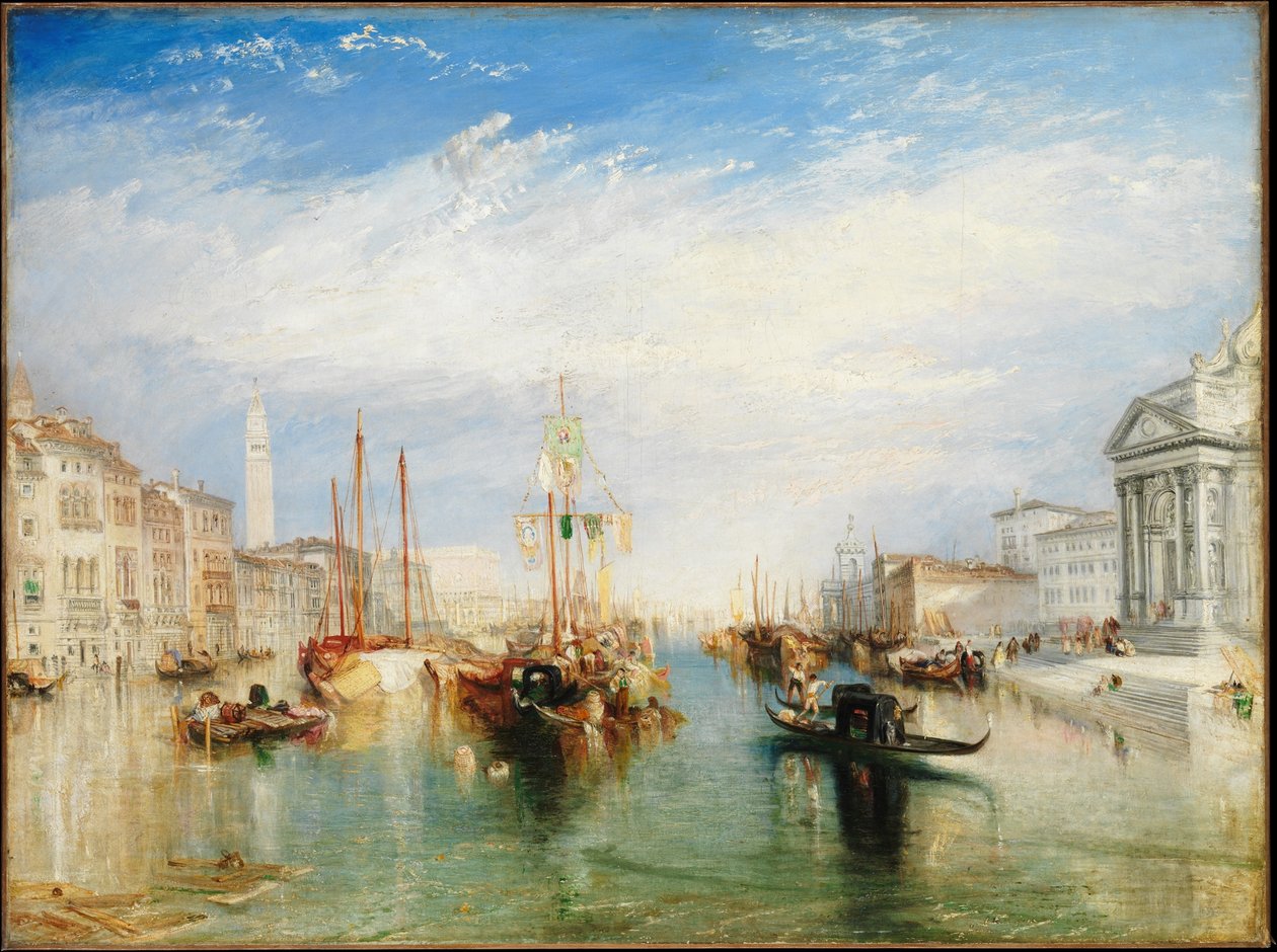 Venetië, vanaf de portiek van Madonna della Salute door Joseph Mallord William Turner