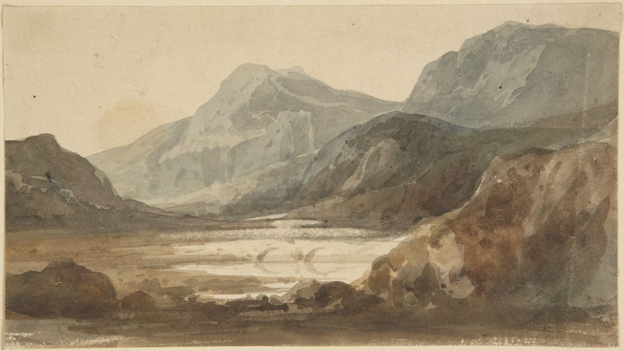 Gezicht in Wales door Joseph Mallord William Turner