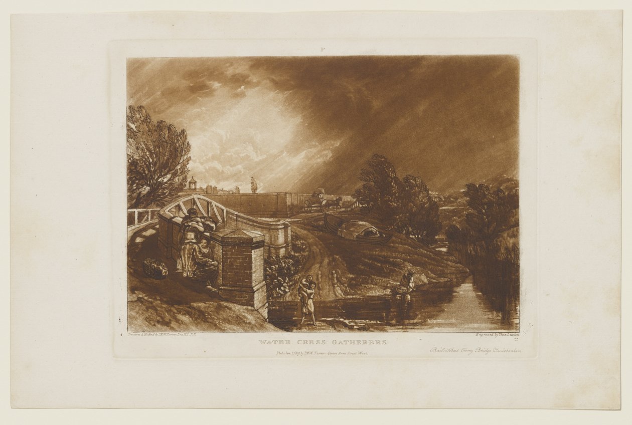 Waterkersverzamelaarsters door Joseph Mallord William Turner