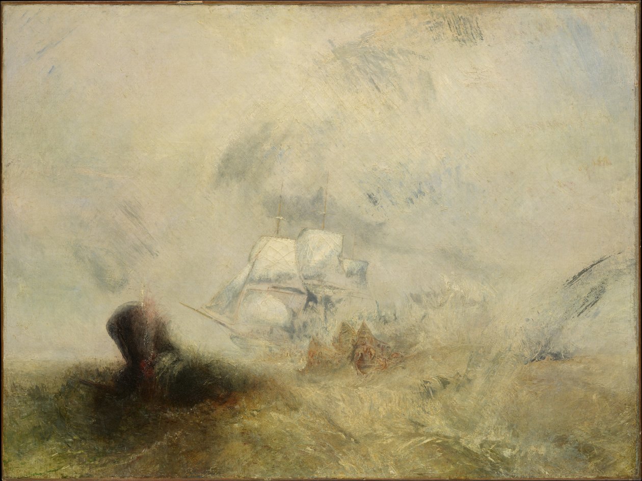 Walvisjagers door Joseph Mallord William Turner