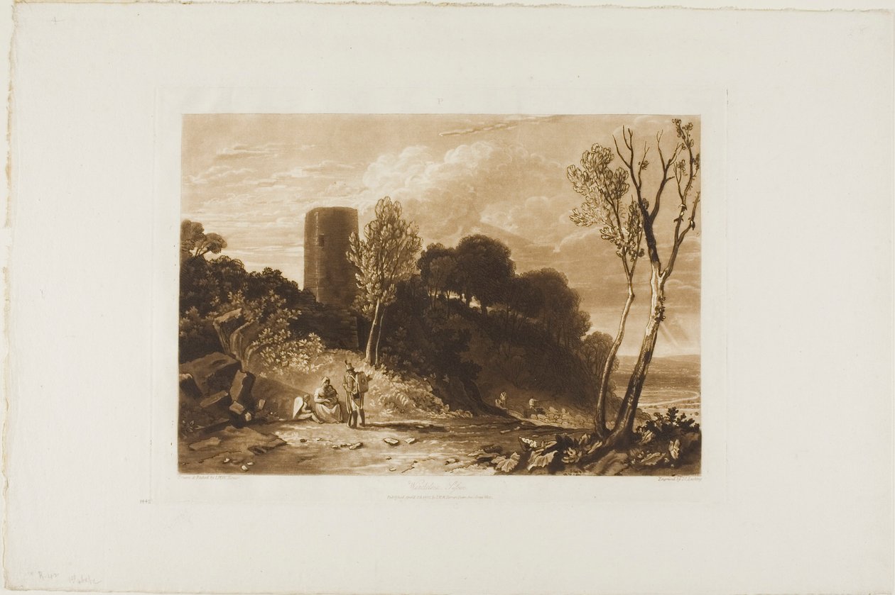 Winchelsea, Sussex, plaat 42 uit Liber Studiorum door Joseph Mallord William Turner