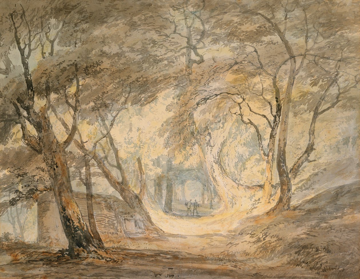 Boslandschap met Figuren, c.1798 door Joseph Mallord William Turner