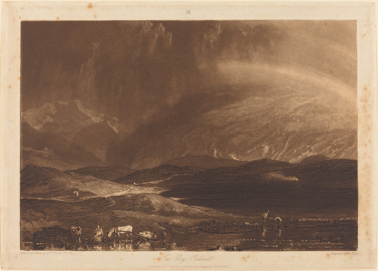 Veenmoeras, Schotland door Joseph Mallord William Turner and George Clint
