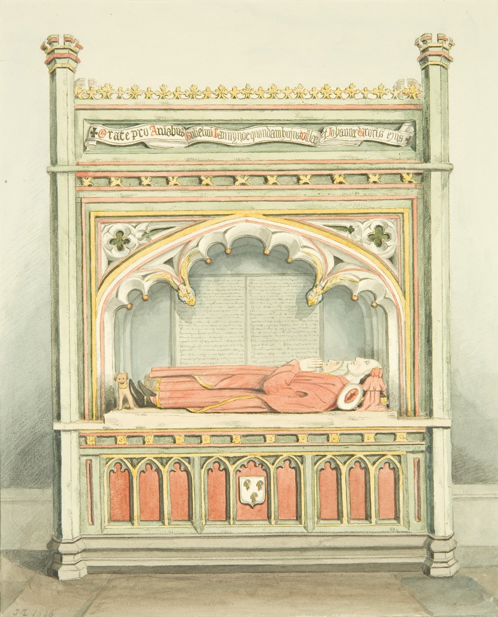 Monument voor William Canynges in St Mary Redcliffe door Joseph Manning