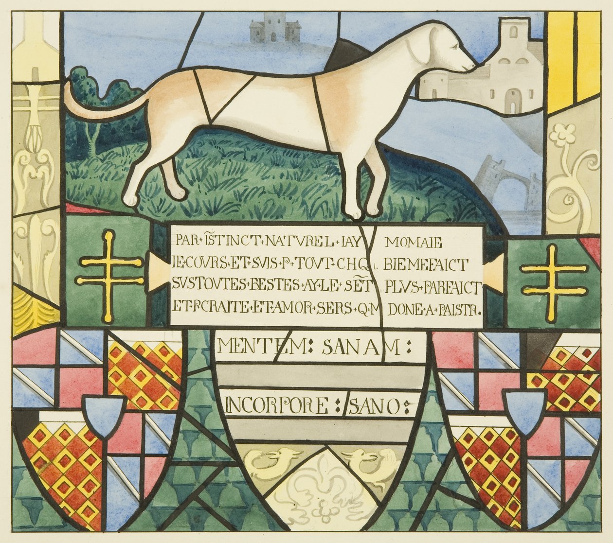 Glas-in-lood in St. Mark