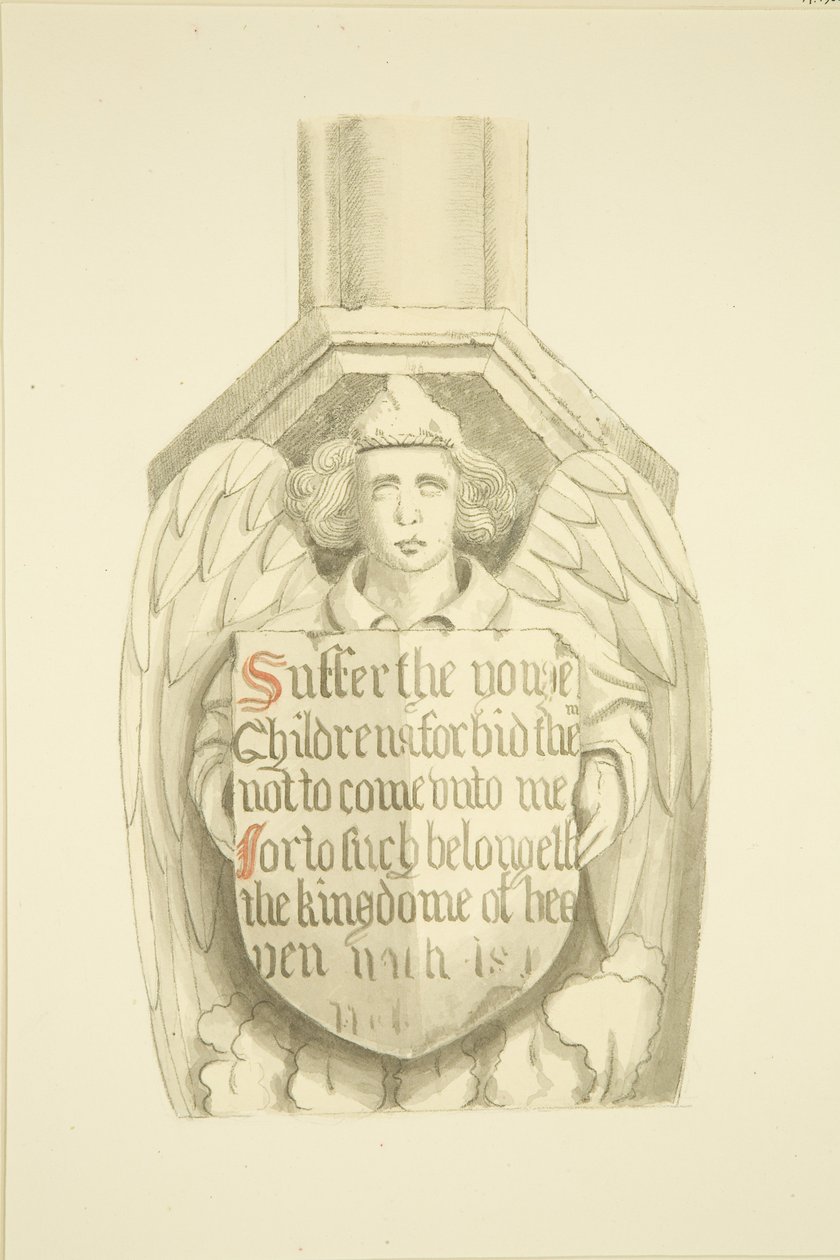 Spant tegen een pilaar in de zuidwesthoek, nabij het orgel van St. Mary Redcliffe door Joseph Manning