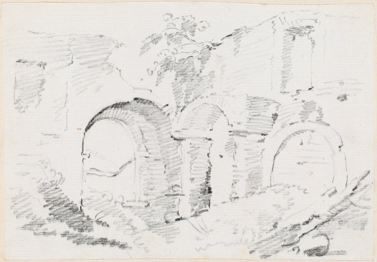 Romeinse muren door Joseph Marie Vien