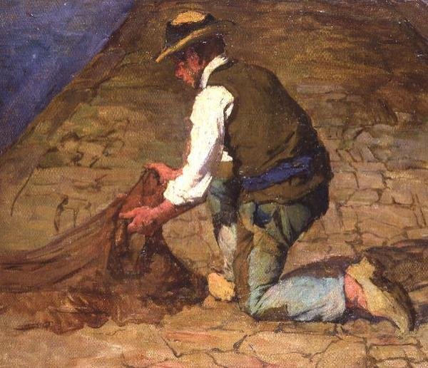 Inspectie van de netten door Joseph Milner Kite