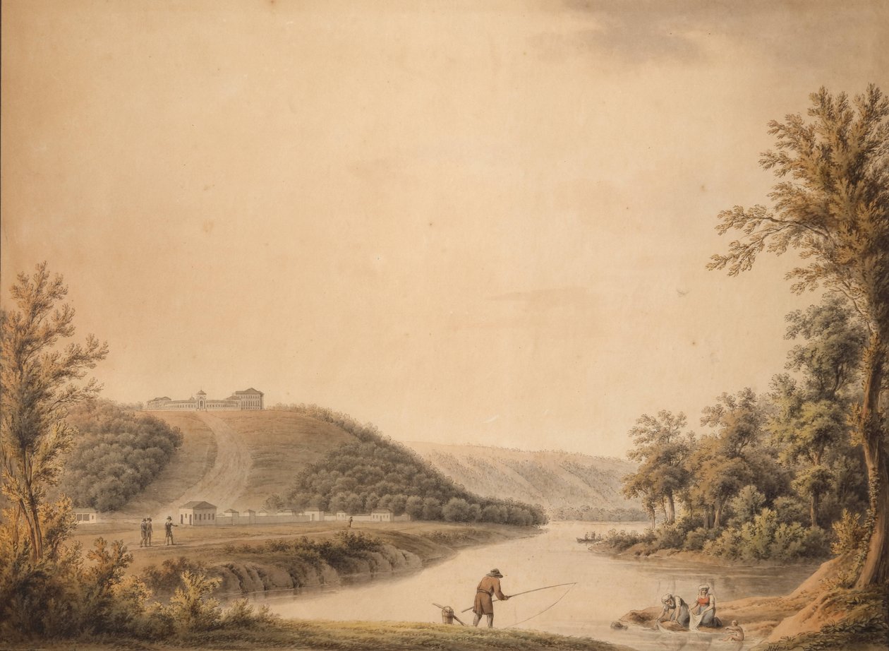 Uitzicht op het paleis van Kurakin