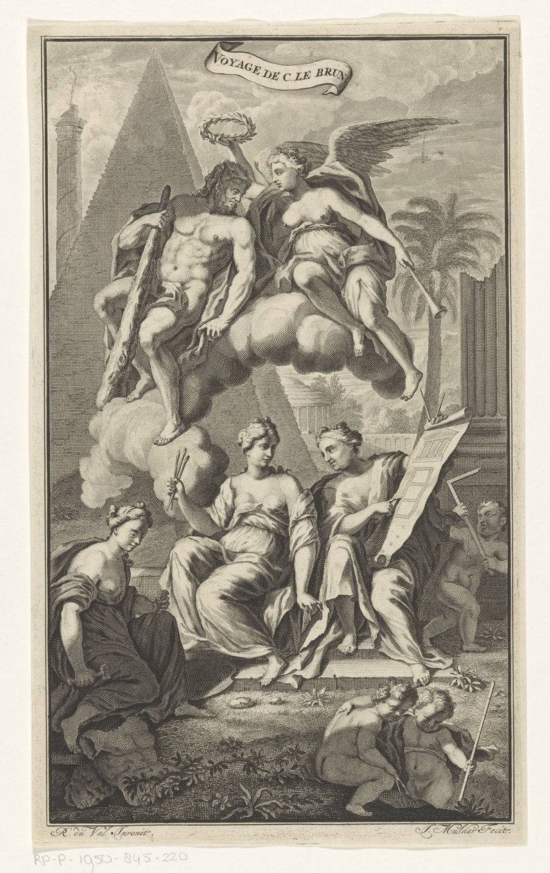 Hercules gekroond door Victoria door Joseph Mulder