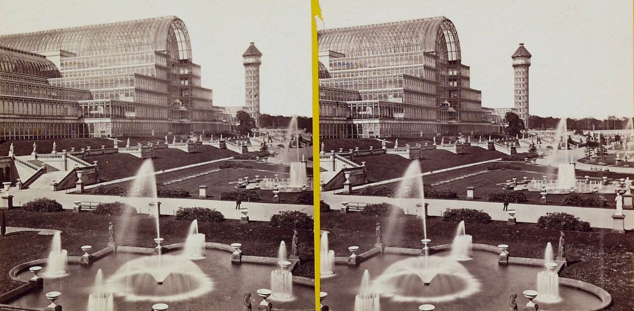 Het Crystal Palace in Hyde Park, ca. 1900 door Joseph Paxton