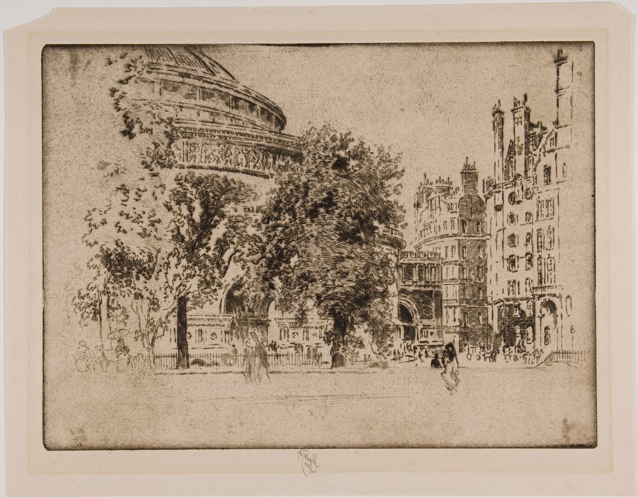 Albert Hall, Londen door Joseph Pennell
