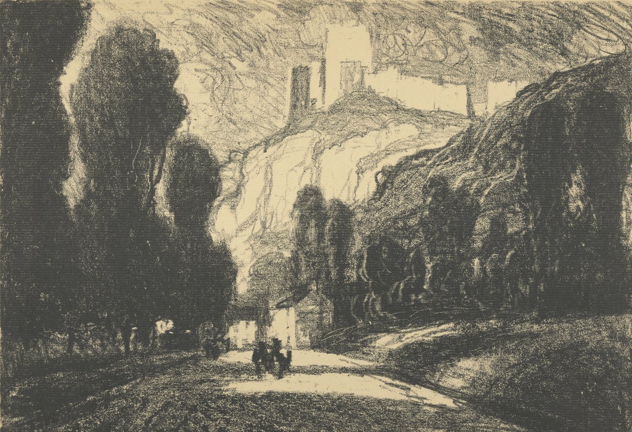 Château Gaillard door Joseph Pennell