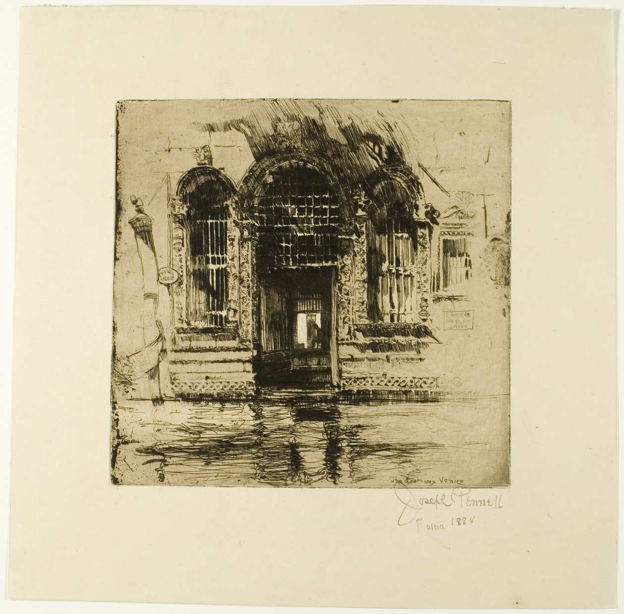 Deur, Venetië door Joseph Pennell