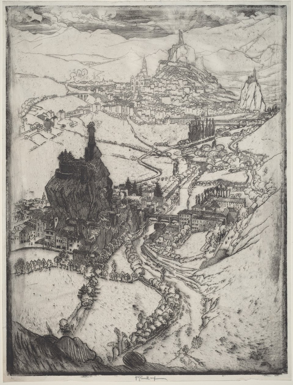 Le Puy door Joseph Pennell