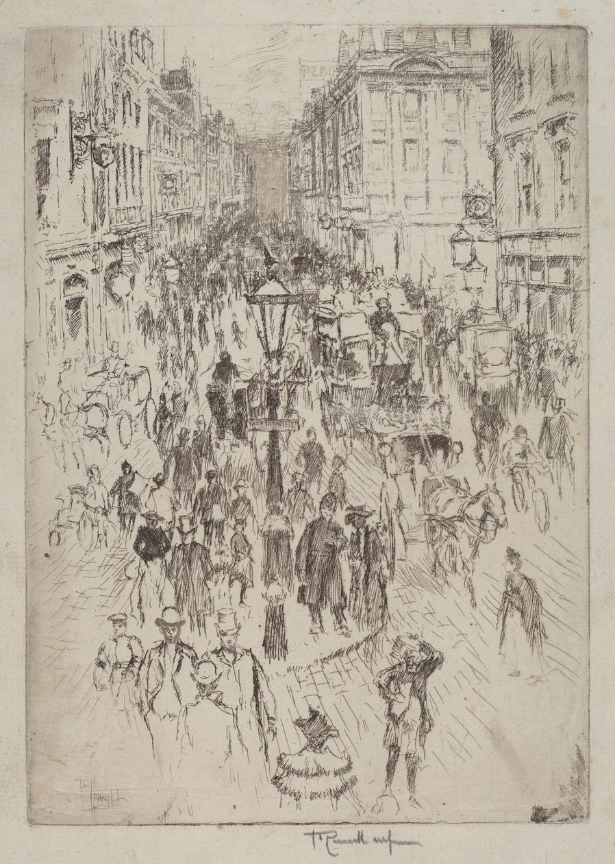 New Oxford Street, Londen door Joseph Pennell