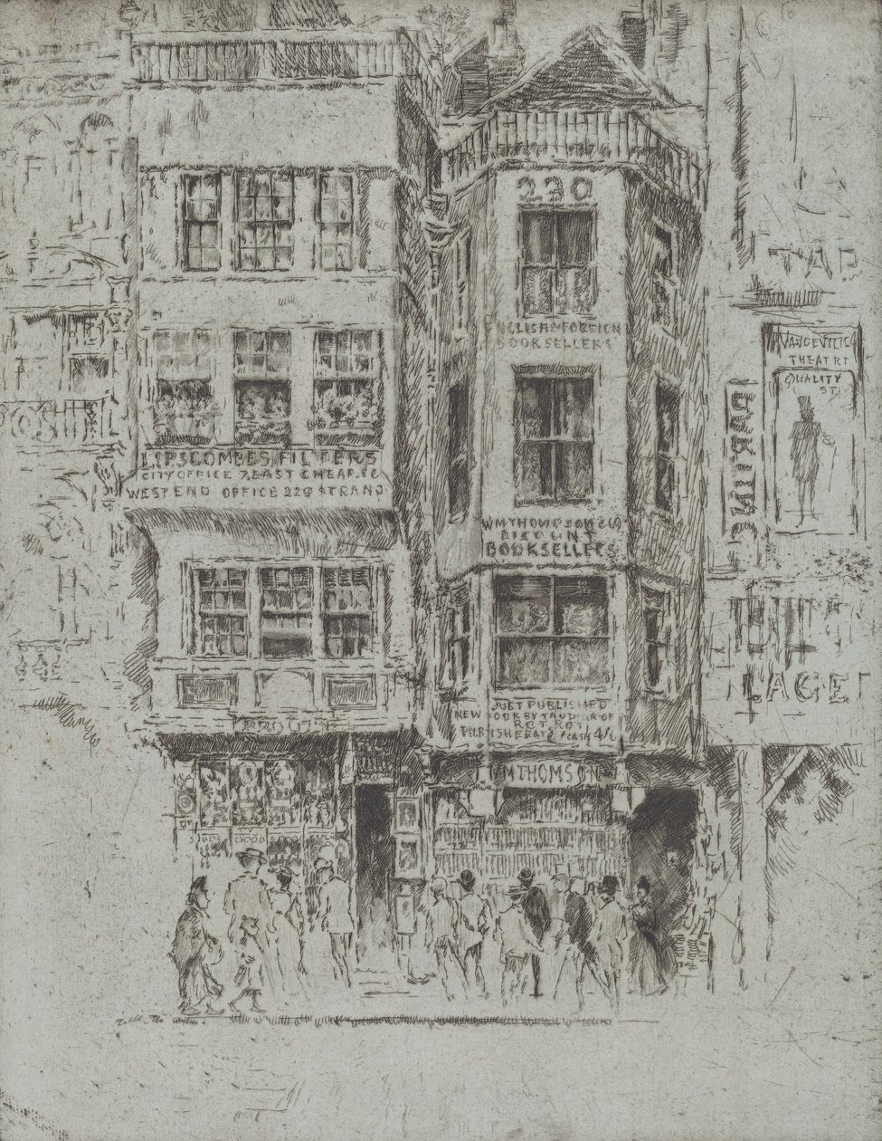 No. 230 Strand door Joseph Pennell