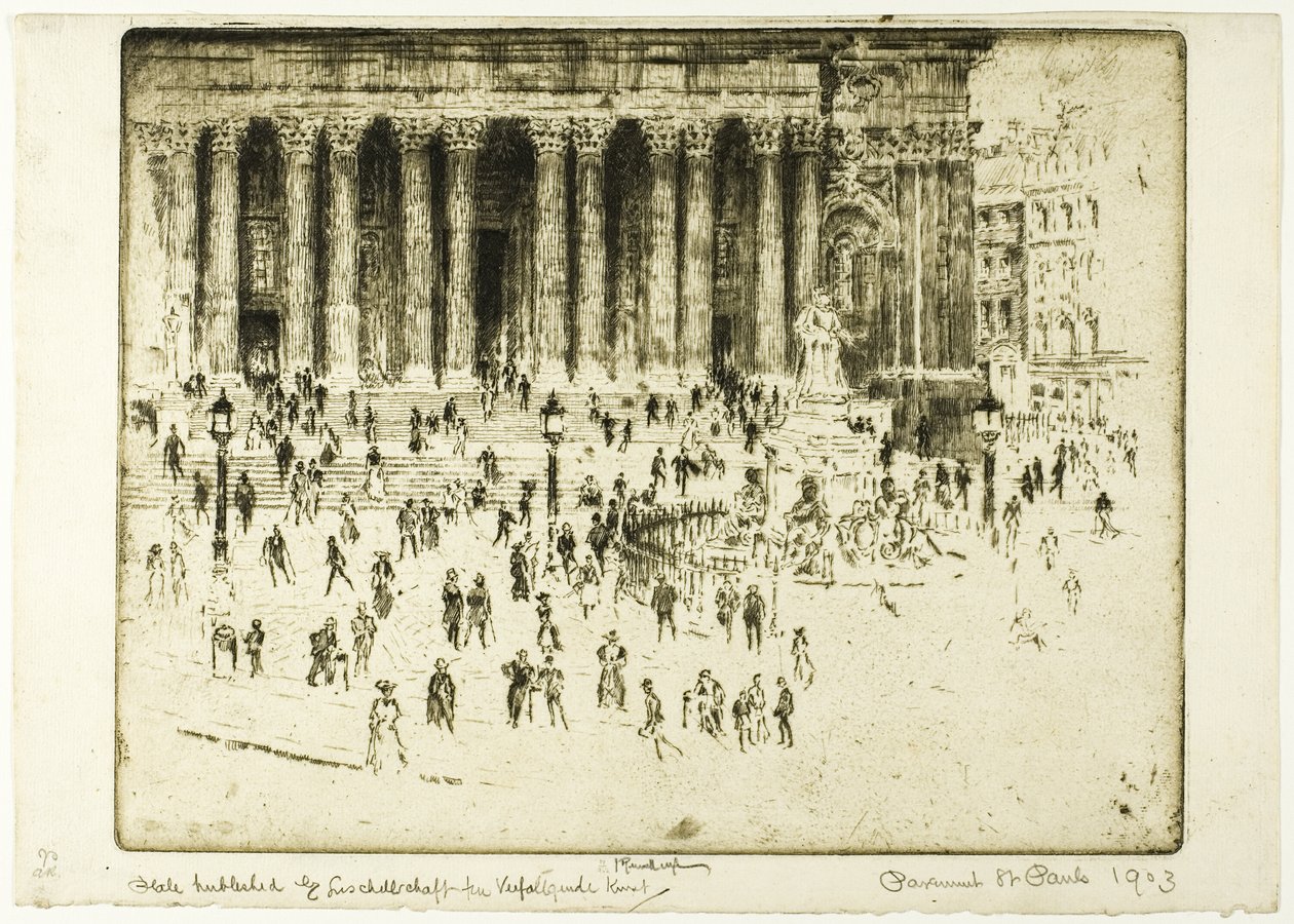 Sint-Paulusbestrating door Joseph Pennell