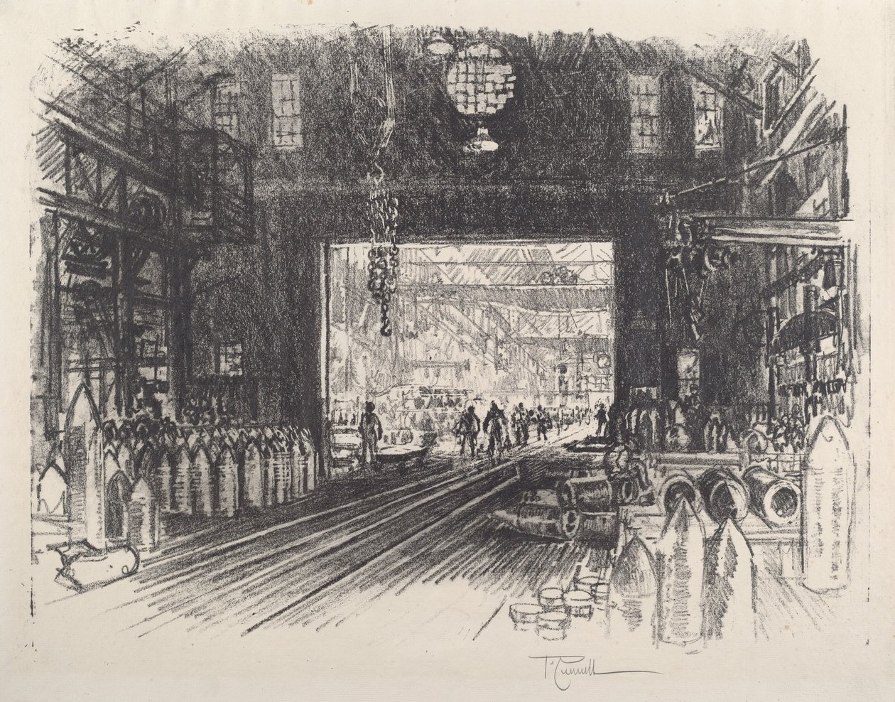 Shell-fabriek, nr. II door Joseph Pennell