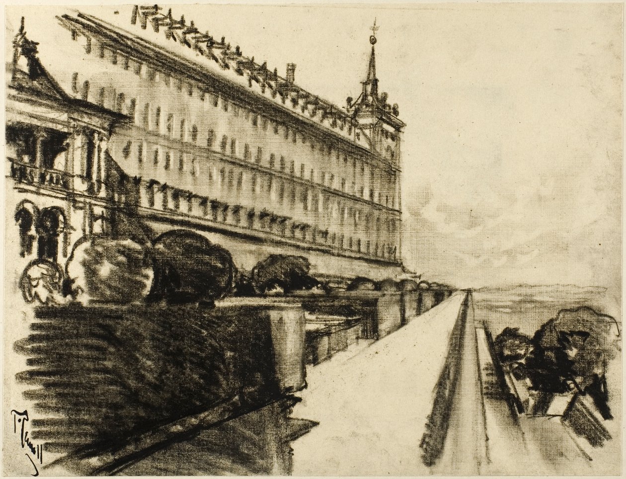 Het eindeloze Escorial door Joseph Pennell
