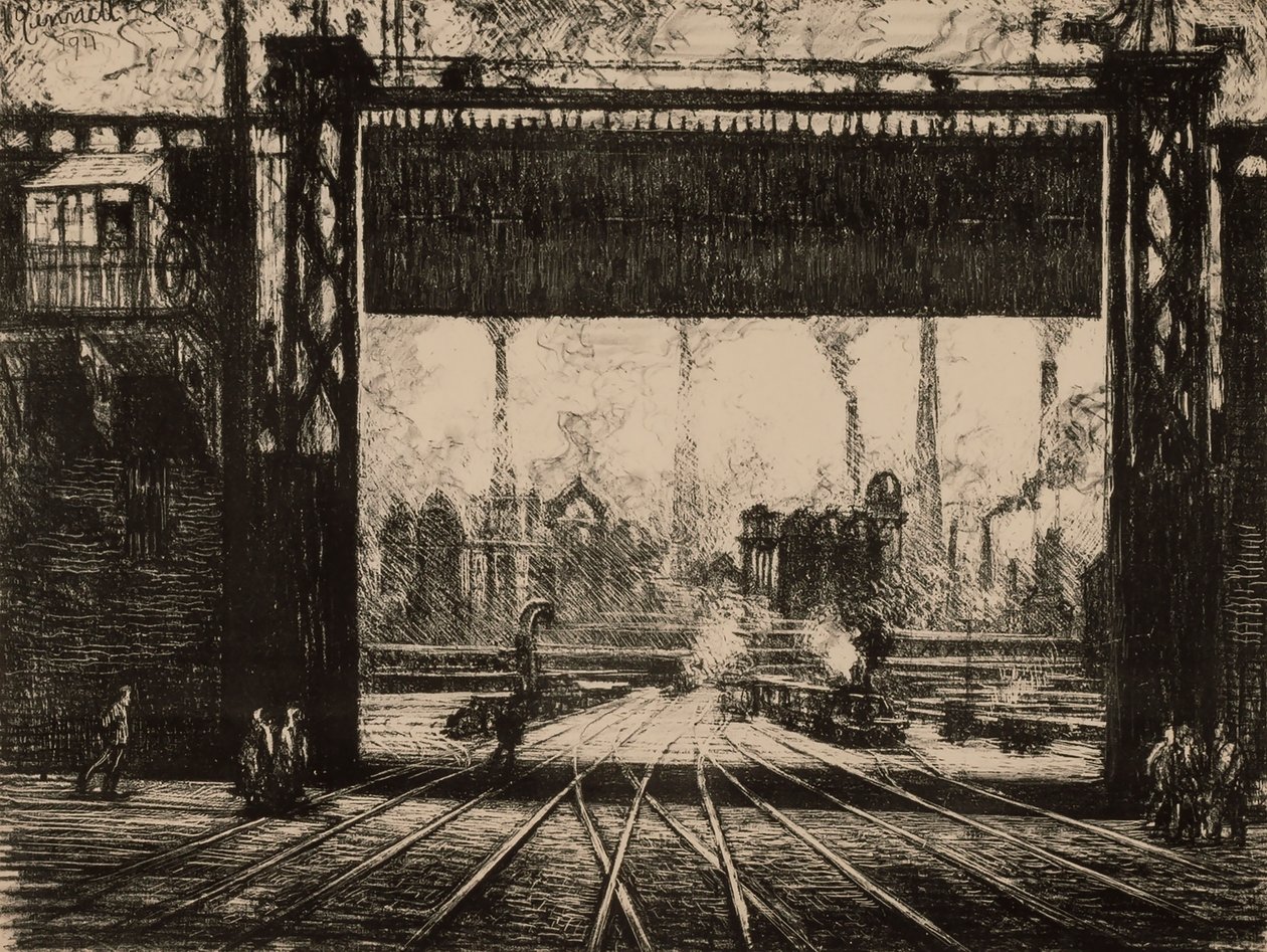 De IJzeren Poort - Charleroi, uit de serie België door Joseph Pennell