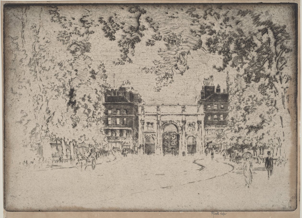De Marble Arch door Joseph Pennell