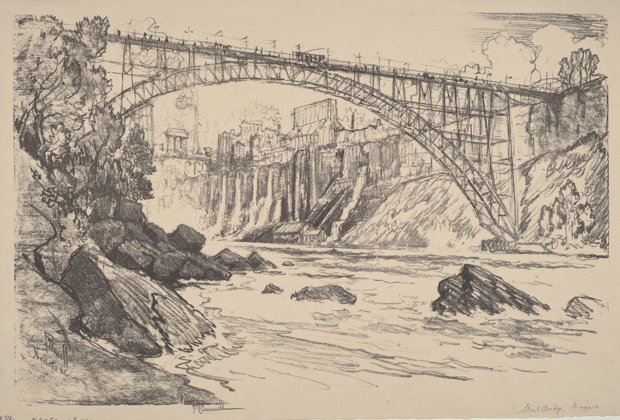 De stalen brug door Joseph Pennell