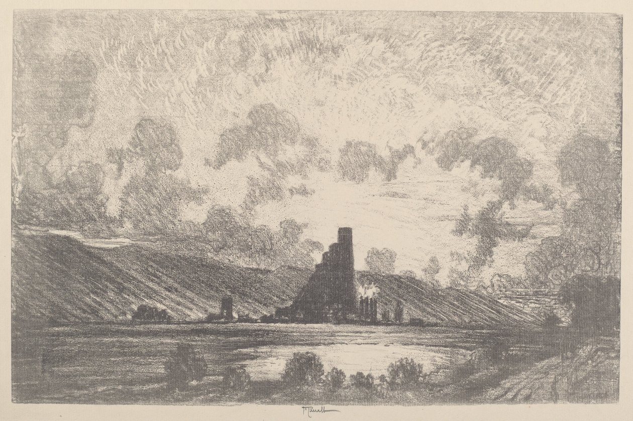 Werk Kastelen, Wilkesbarre, 1910 door Joseph Pennell