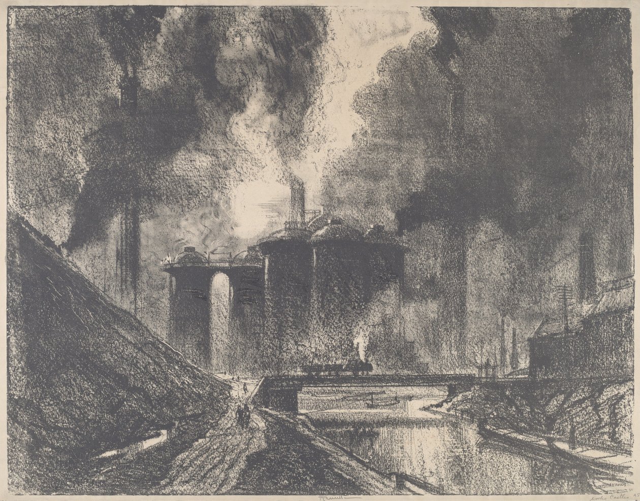Werkkastelen, Wolverhampton door Joseph Pennell