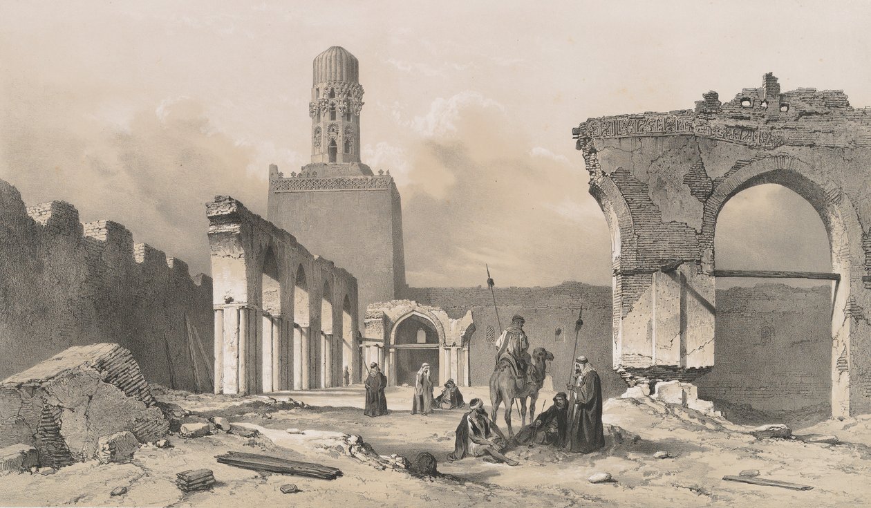 Moskee el Hakem, in Caïro, 1843 door Joseph Philibert Girault De Prangey