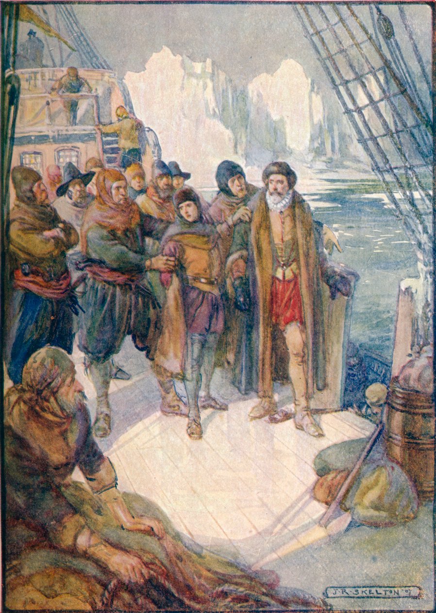 Deze wrede mannen wilden Hudson op de ijzige wateren laten drijven door Joseph Ratcliffe Skelton
