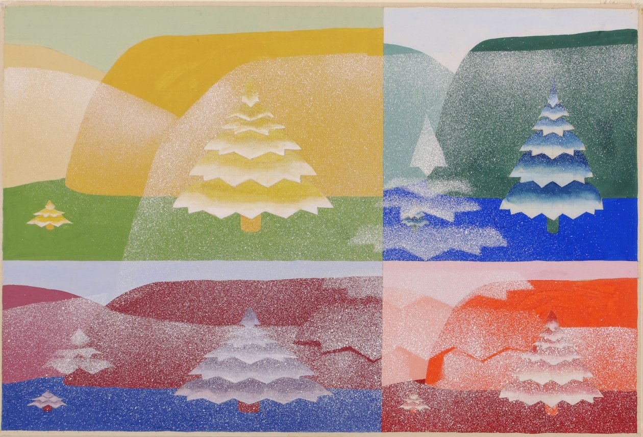Bomen (uit de serie, de wiskundige basis van de kunsten) door Joseph Schillinger