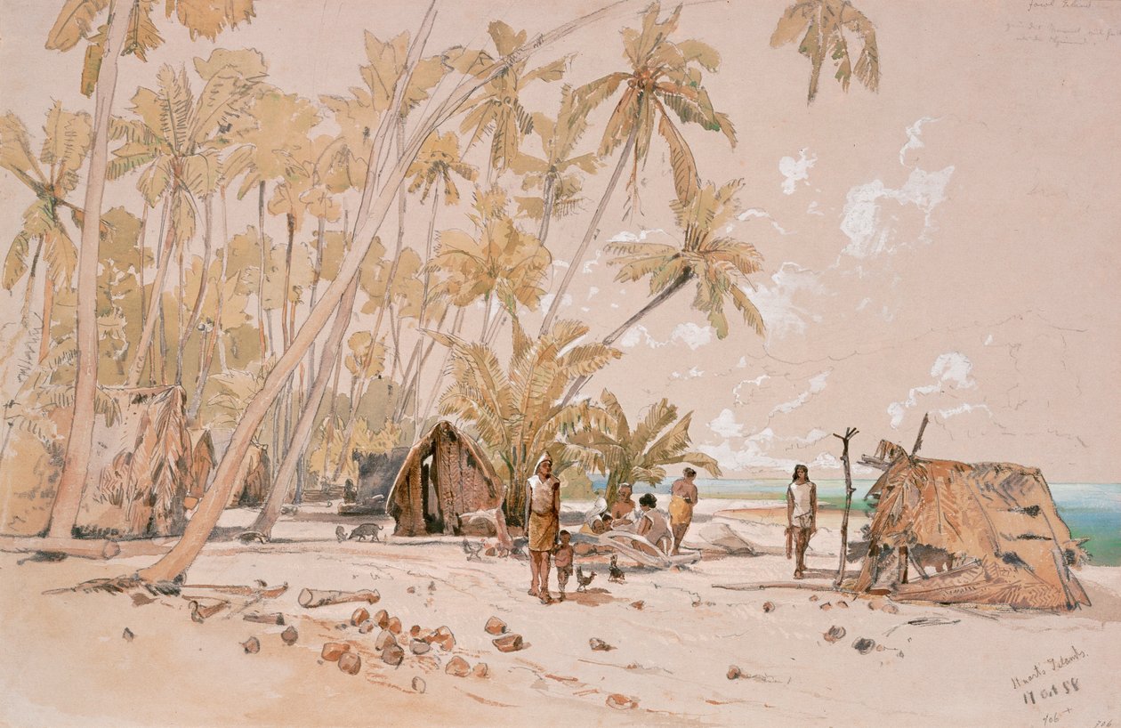 Het Oostenrijkse fregat Novara zeilde in 1857-59 rond de wereld ... door Joseph Selleny