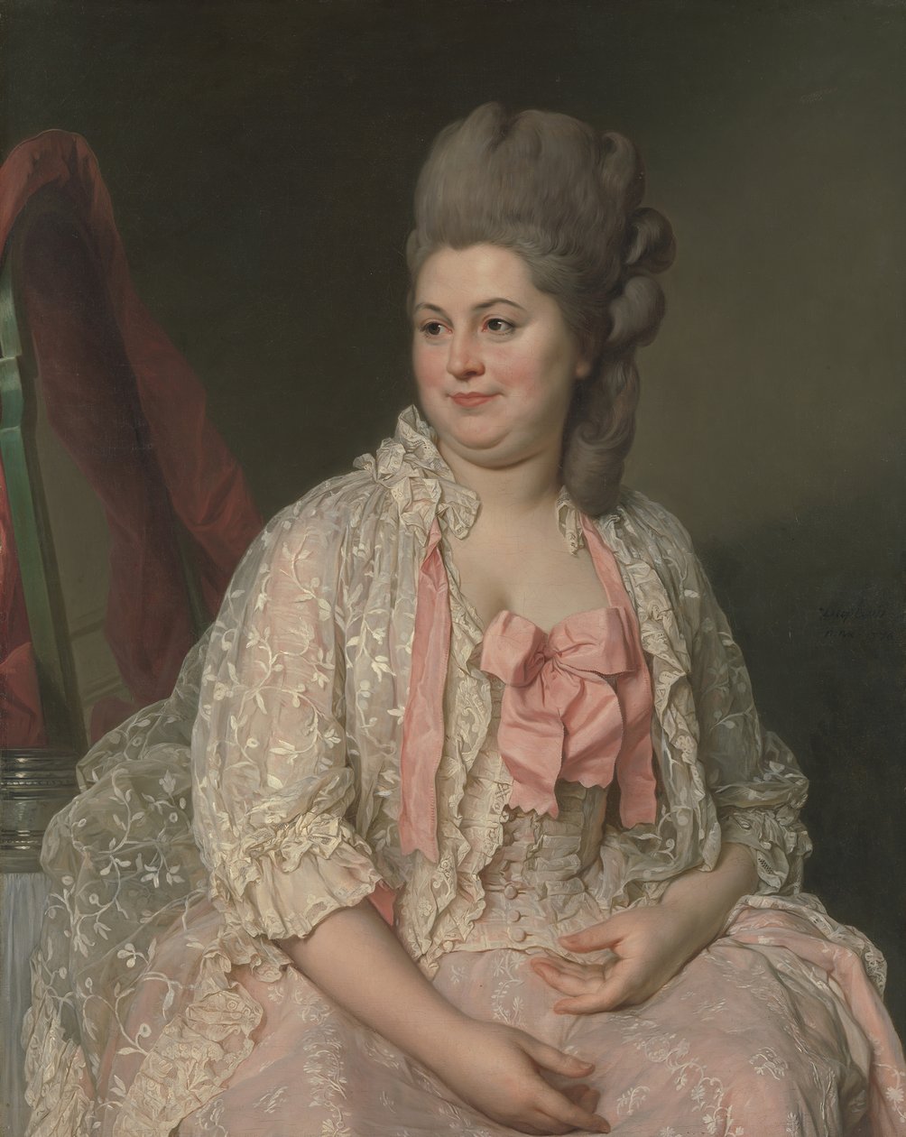 Madame de Saint-Morys Eléonore Elisabeth Angélique de Beauterne door Joseph Siffred Duplessis