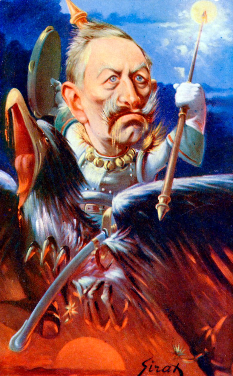 Kaiser Wilhelm II - karikatuur door Sirat door Joseph Sirat