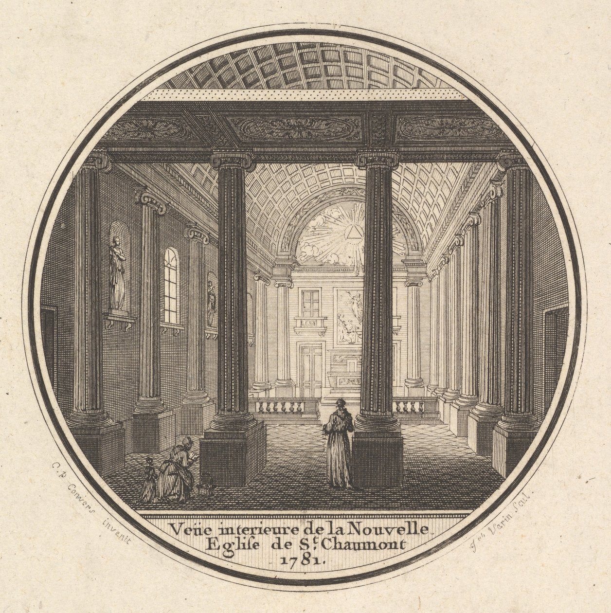 Afdruk van de Achterkant van de Portretmedaille van Fortunée-Marie d