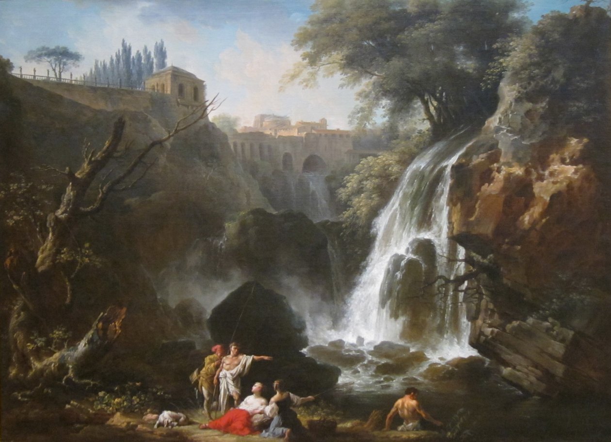 De watervallen van Tivoli door Joseph Vernet