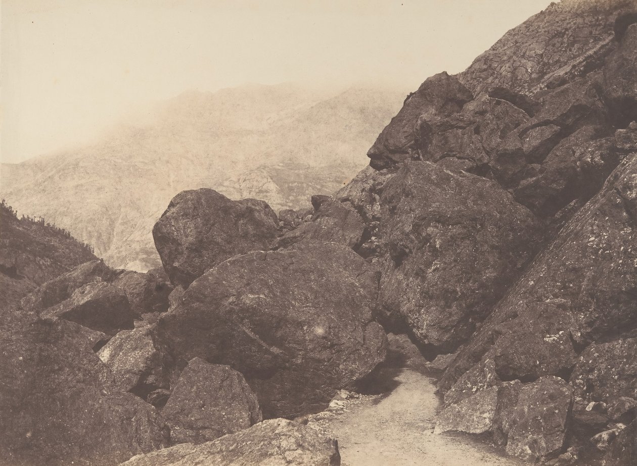Blokken in de chaos, St-Sauveur, 1853 door Joseph Vigier