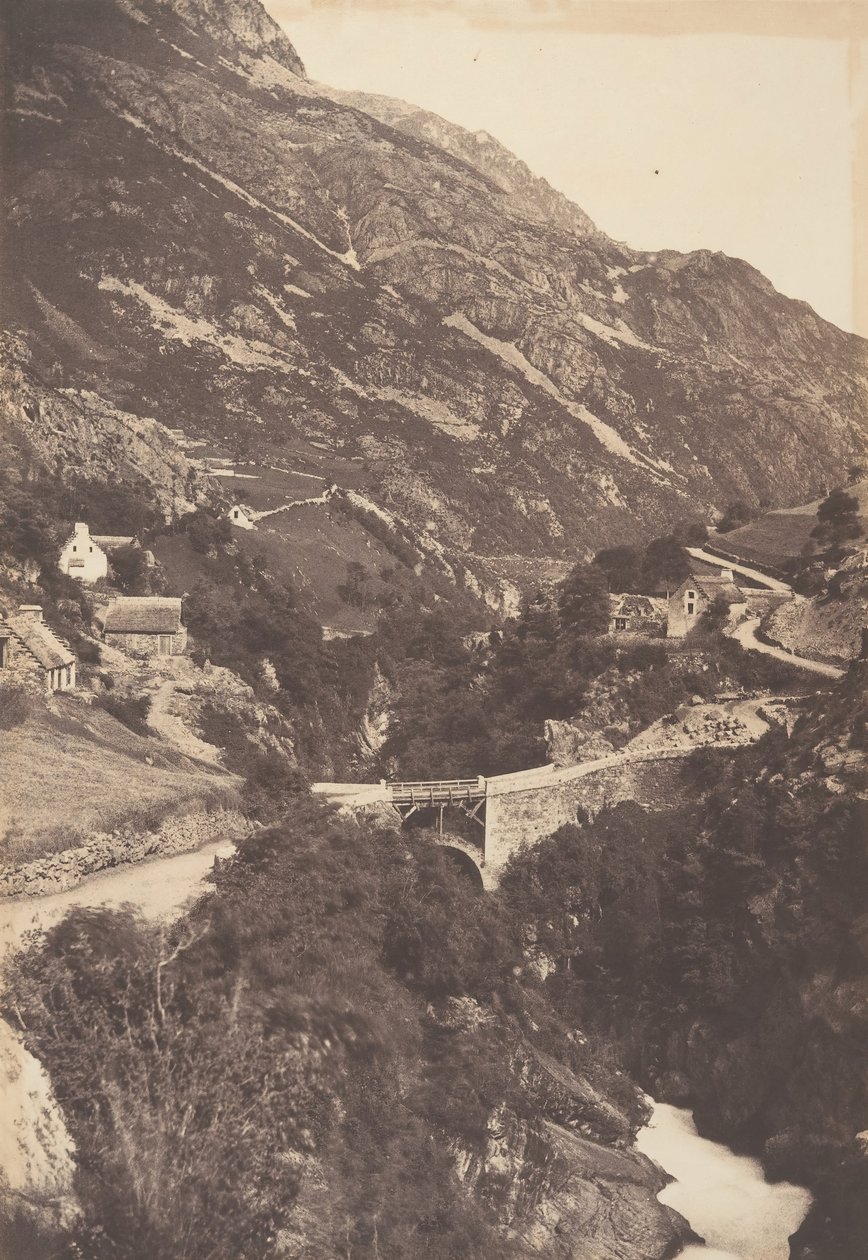 Pont de Sia Route de Gavarnie St Sauveur, 1853 door Joseph Vigier