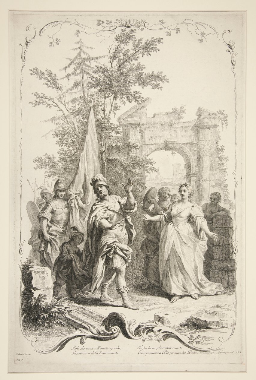Jefta door Joseph Wagner