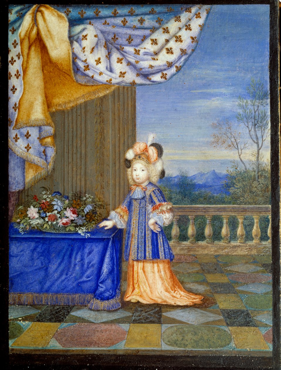 Portret van de Grote Dauphin Louis de France, zoon van Lodewijk XIV door Joseph Werner