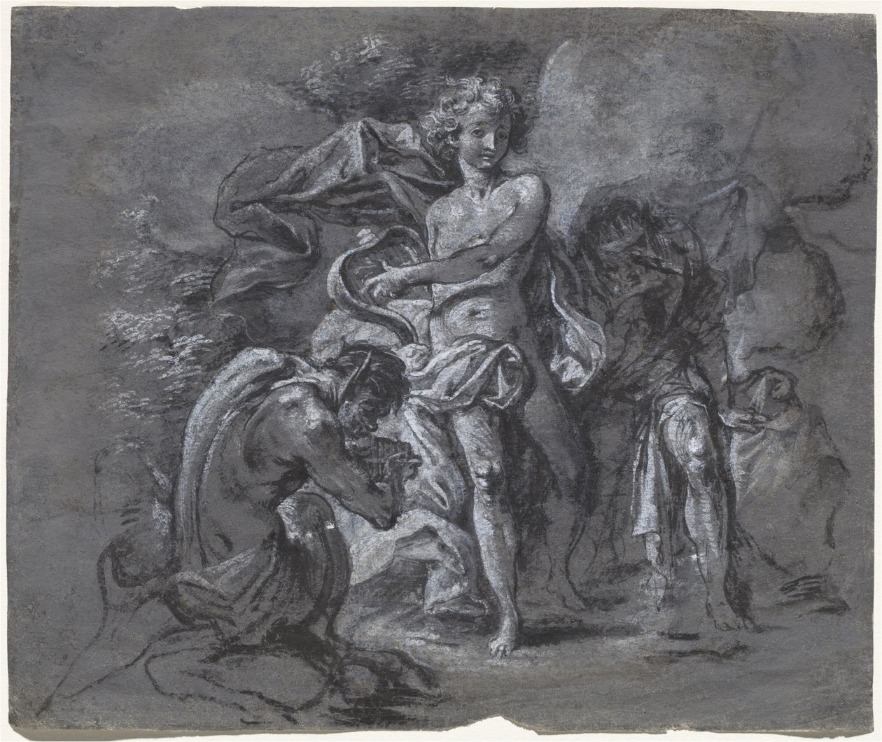 De Wedstrijd tussen Apollo en Pan voor Koning Midas door Joseph Werner