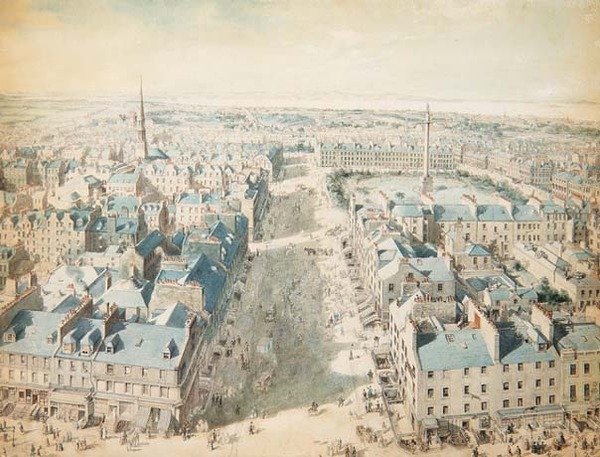 Noordelijk Uitzicht vanaf Scott Monument, 14:45 uur 15 september door Joseph Woodfall Ebsworth