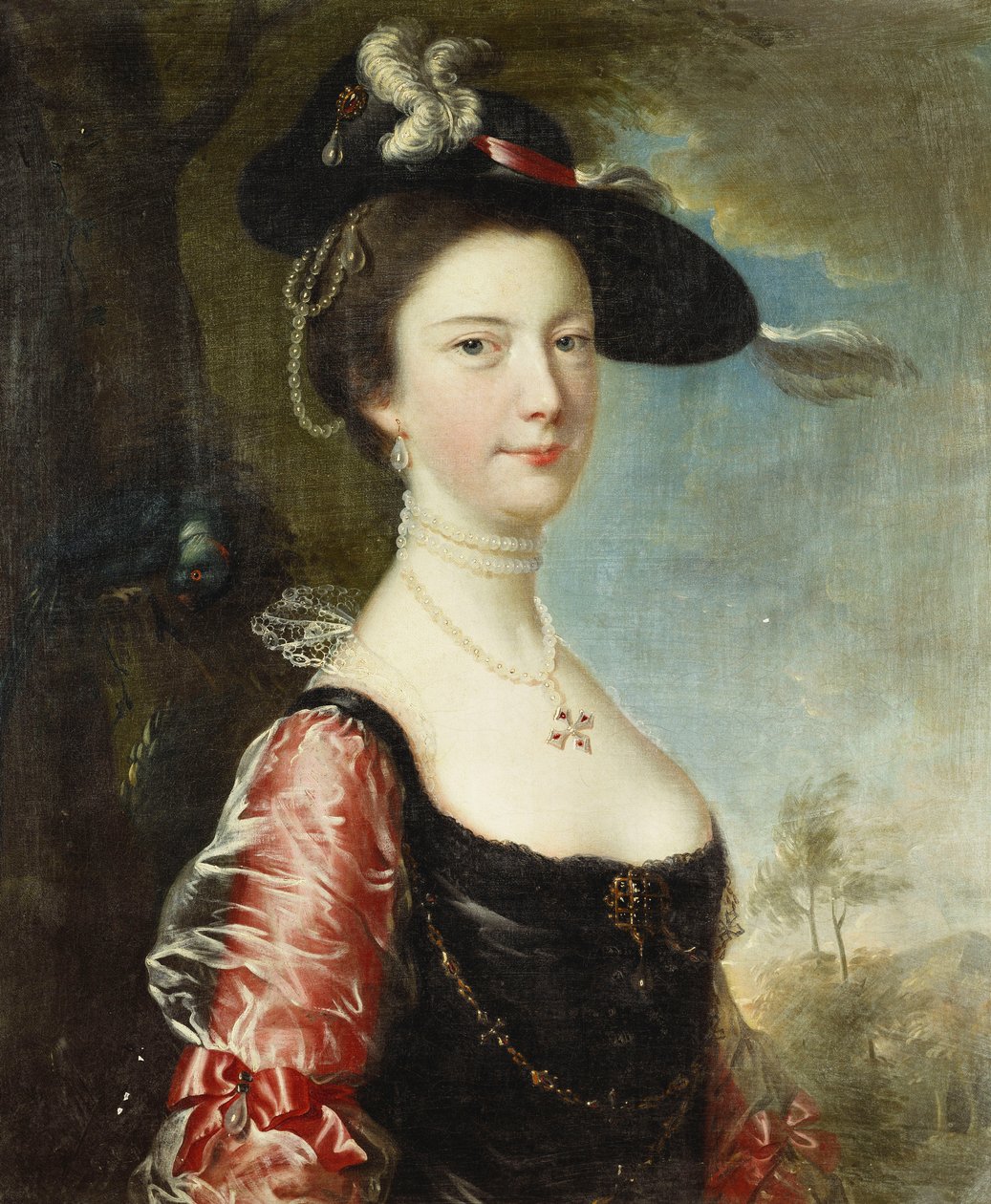 Portret van zijn vrouw, Anne door Joseph Wright of Derby