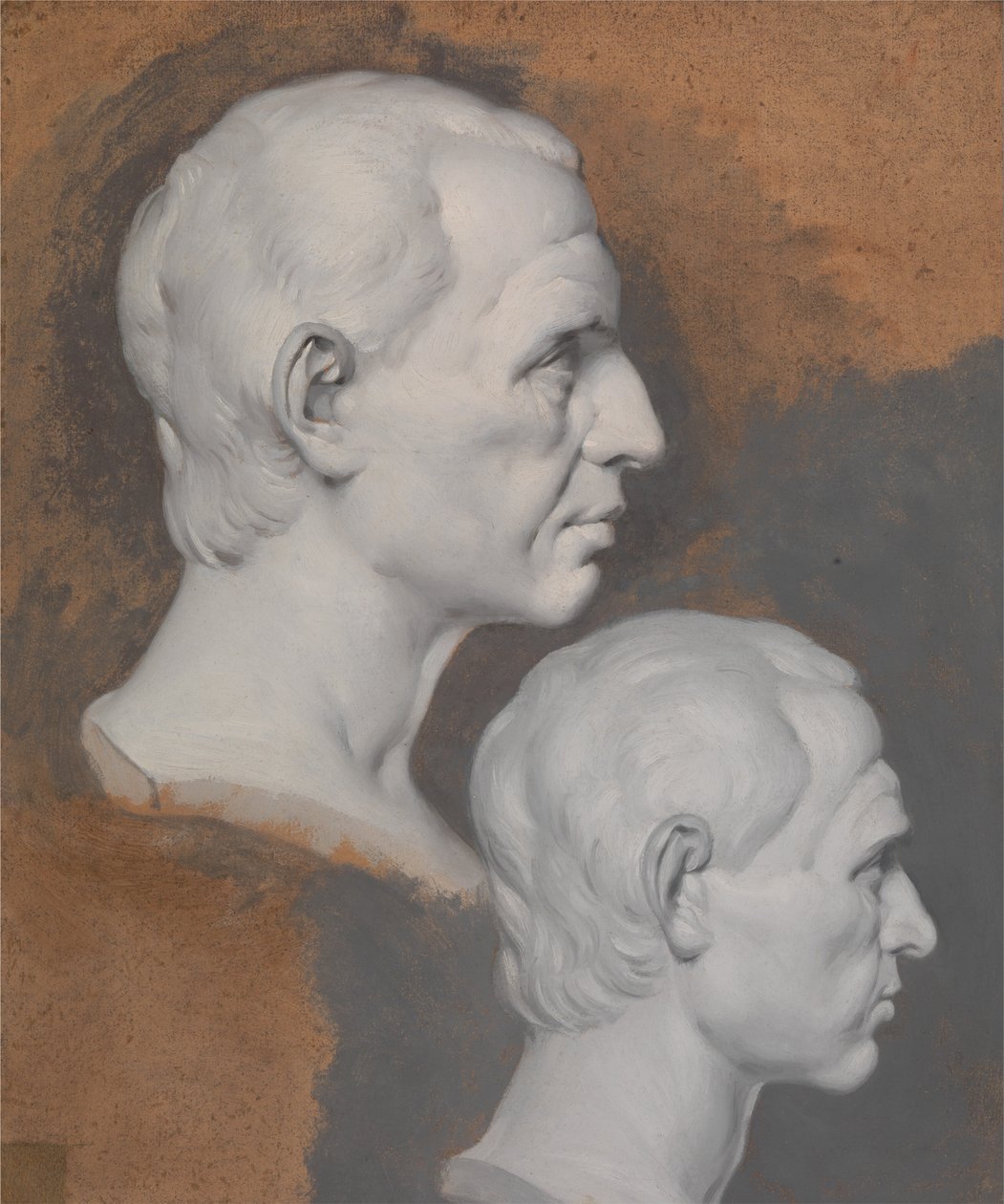 Studies van een klassieke buste door Joseph Wright of Derby